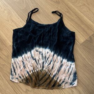 Tie dye satin top